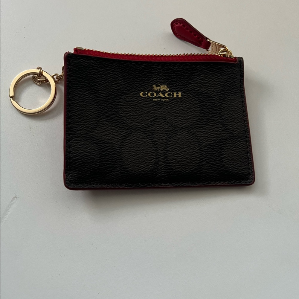Coach key card case